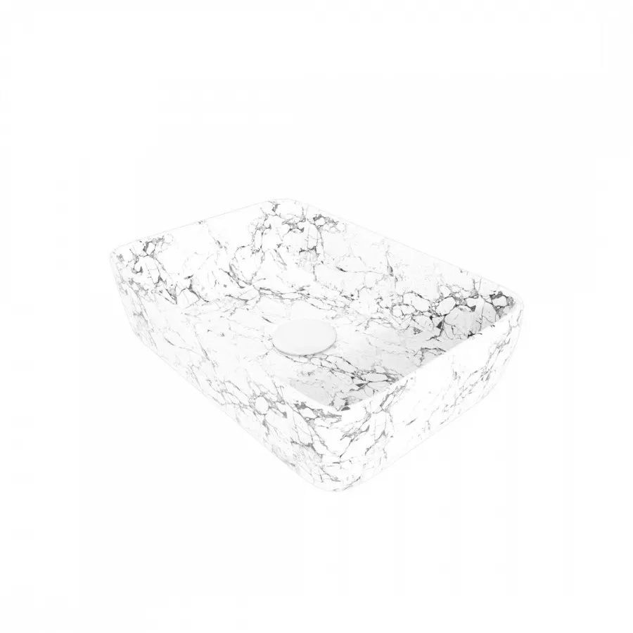 Раковина чаша Maretti UM13NS03-740MR, белый мрамор — фото 1, Раковины