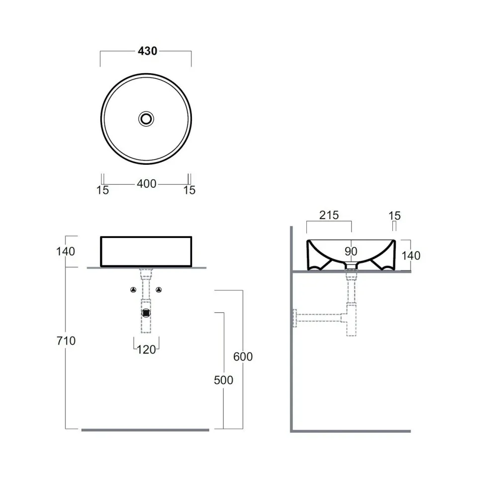 Товар: Раковина SIMAS FLOW накладная без отверстий цвет белый FL10 - фото 2 Раковина SIMAS FLOW накладная без отверстий цвет белый FL10 — фото 2, Раковины накладные