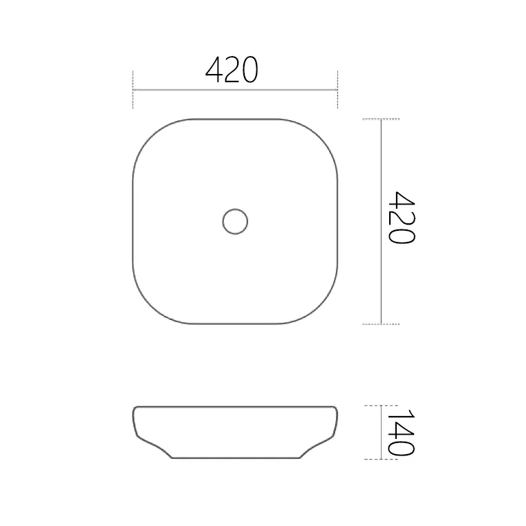Товар: Раковина накладная ABBER Rechteck AC2217MBG зеленая матовая - фото 2 Раковина накладная ABBER Rechteck AC2217MBG зеленая матовая — фото 2, Раковины накладные