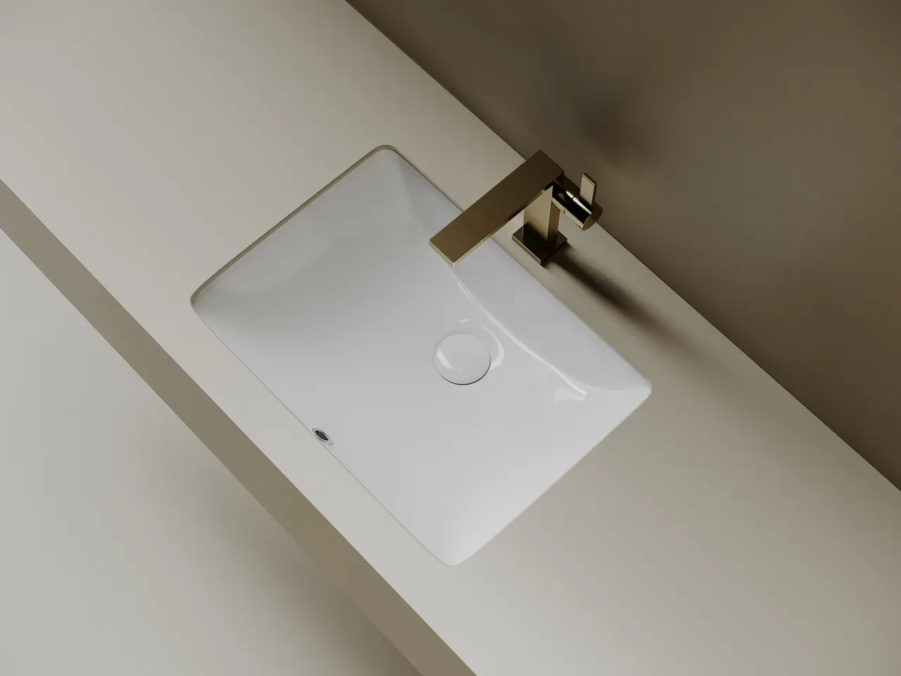 Раковина встраиваемая снизу Ceramicanova Era, с отверстием слива - перелива 515x380x195 мм, белый, арт.CN15001 — фото 4, Раковины встраиваемые снизу