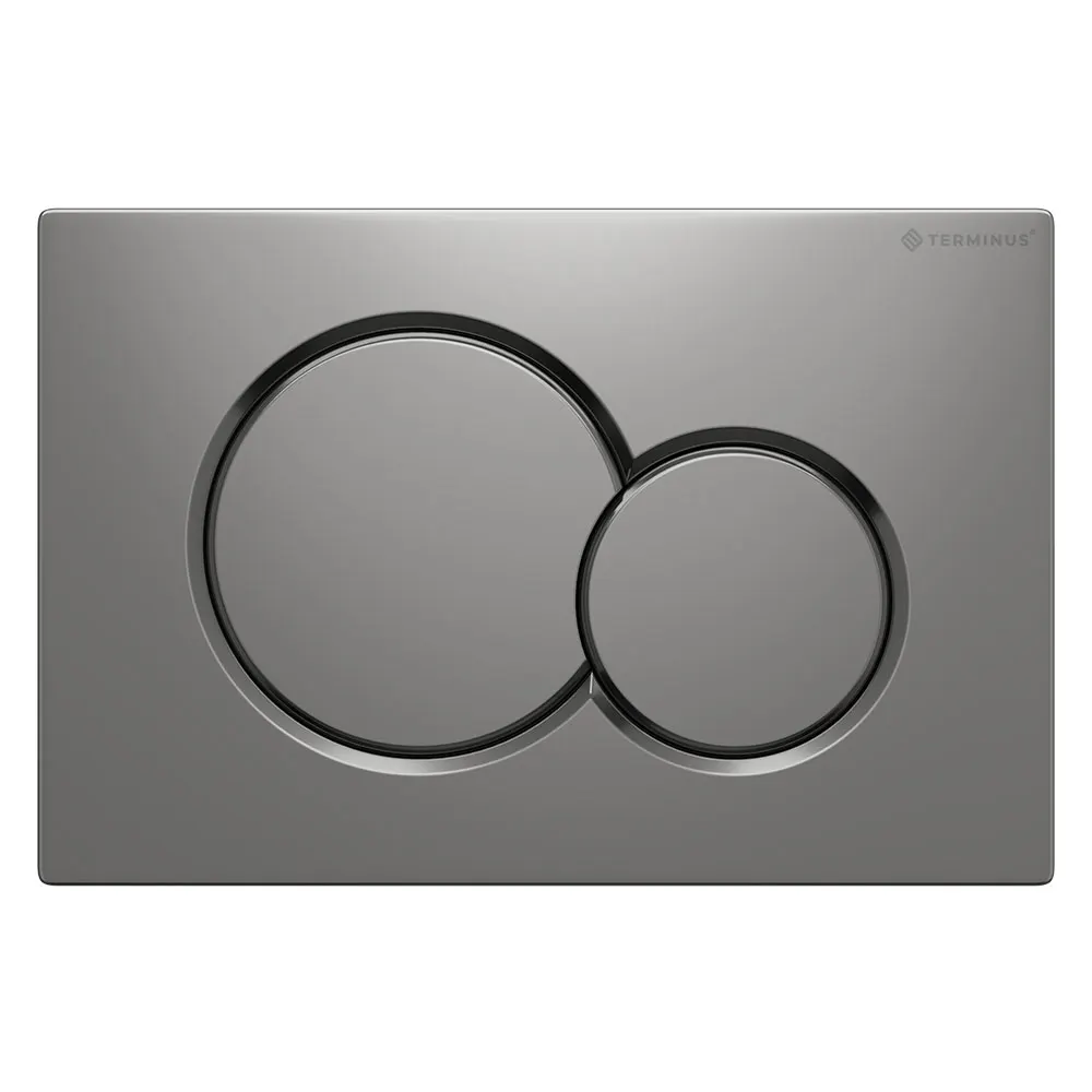 Клавиша смыва Terminus 52K24х16M, матовый хром — фото 1, Кнопки смыва