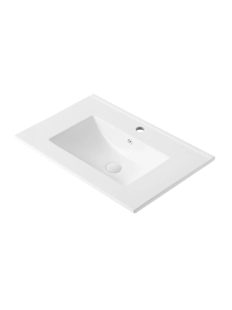 Orange B03-700W Раковина встраиваемая санфарфор, белая — фото 5, Раковины встраиваемые снизу