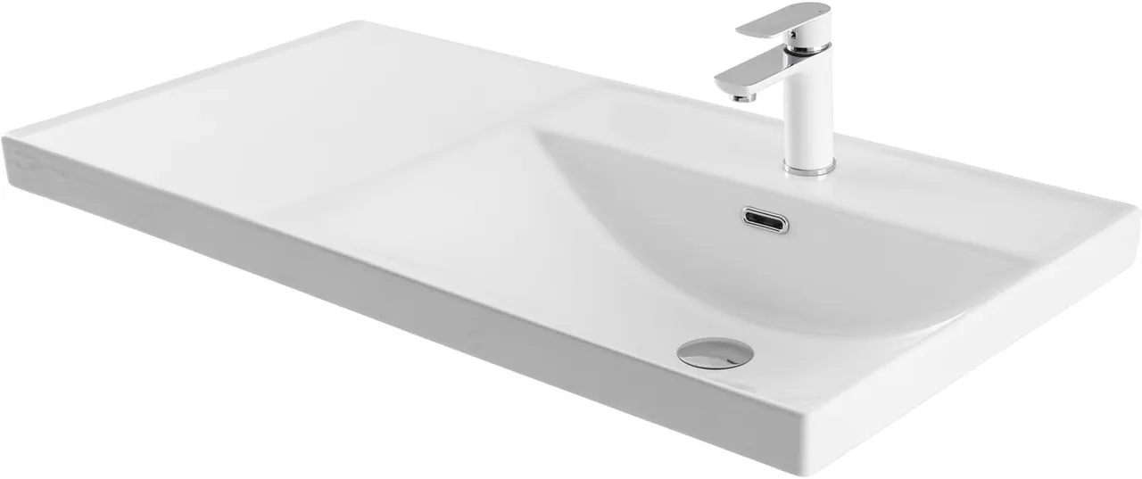 Раковина Aquanet Side 100 правая 00347437 — фото 6, Раковины