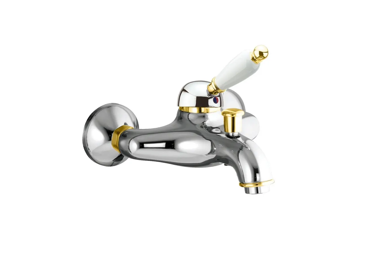 Товар: Смеситель для ванны Fiore IMPERIAL 83CO5101, хром/золото - фото 1 Смеситель для ванны Fiore IMPERIAL 83CO5101, хром/золото — фото 1, Смеситель для ванны