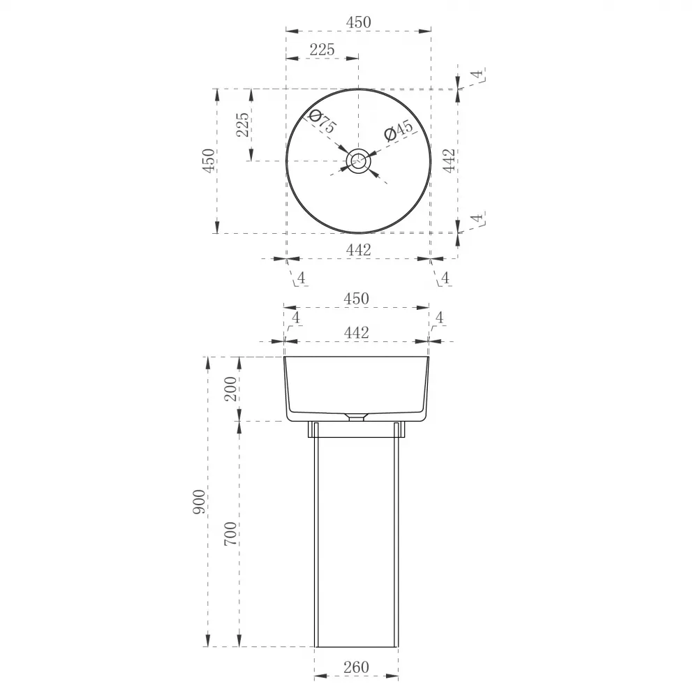 Товар: Раковина отдельностоящая прозрачная ABBER Kristall AT2702Saphir синяя - фото 5 Раковина отдельностоящая прозрачная ABBER Kristall AT2702Saphir синяя — фото 5, Раковины напольные