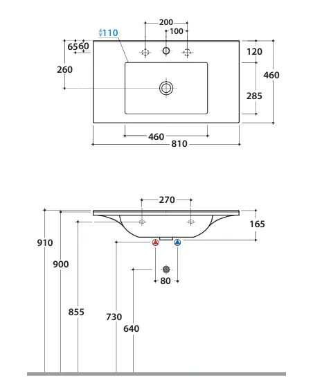 Товар: Раковина GLOBO ANITA подвесная или на мебель с одним отверстием и двумя намеченными цвет белый HA081BI - фото 4 Раковина GLOBO ANITA подвесная или на мебель с одним отверстием и двумя намеченными цвет белый HA081BI — фото 4, Раковины