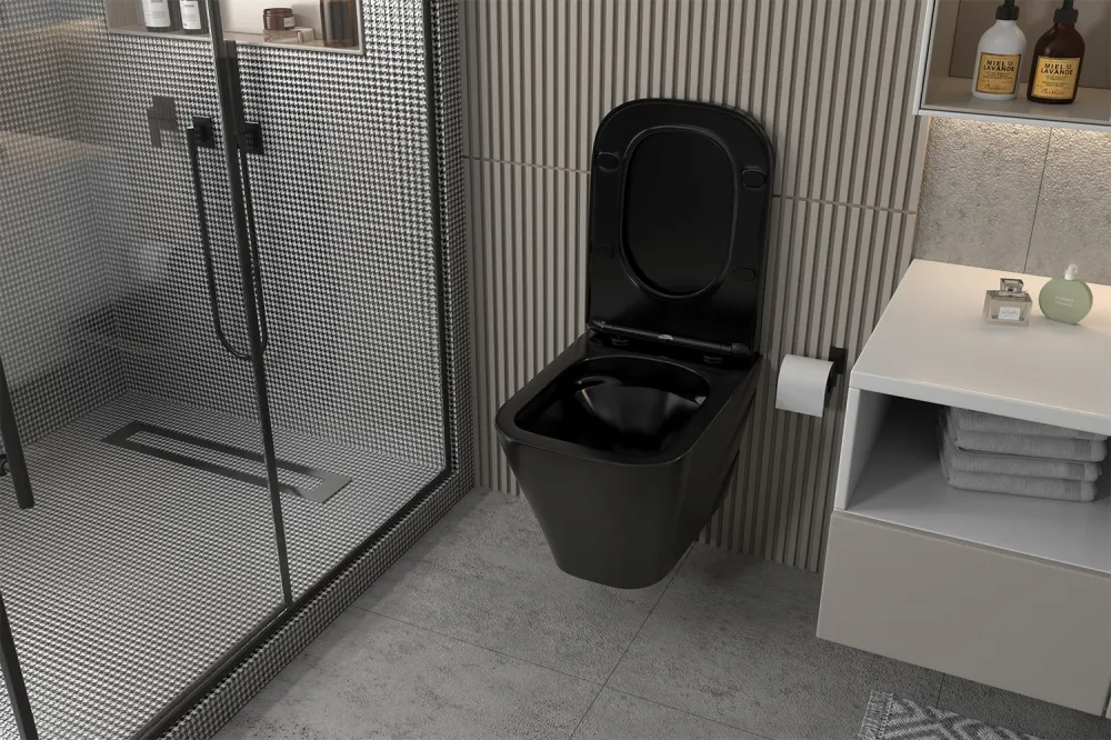 Товар: Комплект подвесной унитаз ABBER Rechteck AC1201MB черный матовый с инсталляцией AC0105 и кнопкой AC0120NG никель AC1201MB-AC0105-AC0120NG - фото 4 Комплект подвесной унитаз ABBER Rechteck AC1201MB черный матовый с инсталляцией AC0105 и кнопкой AC0120NG никель AC1201MB-AC0105-AC0120NG — фото 4, Комплекты унитаз + инсталляция