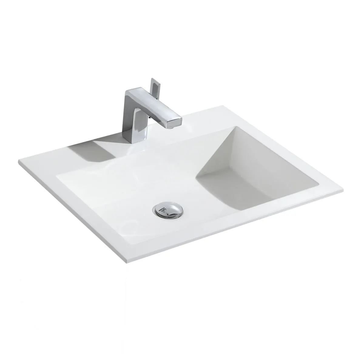 Раковина VCB-13600W из искусственного камня, цвет белый — фото 3, Раковины