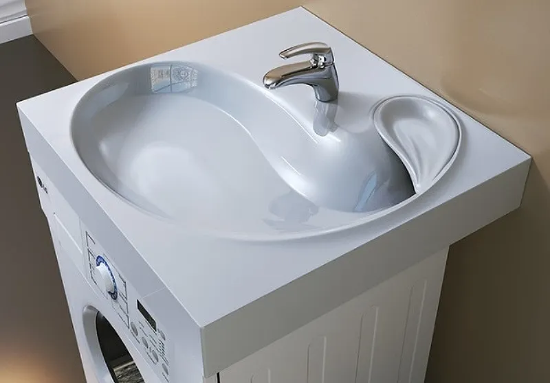 4627173210348 Раковина Buta 60 на стиральную машину белый JORNO — фото 2, Раковины на стиральную машину