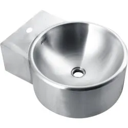 Товар: Раковина из нержавеющей стали настенная круглая с окантовкой 185x426x530 мм 13062.S, шт - фото 1 Раковина из нержавеющей стали настенная круглая с окантовкой 185x426x530 мм 13062.S, шт — фото 1, Раковины