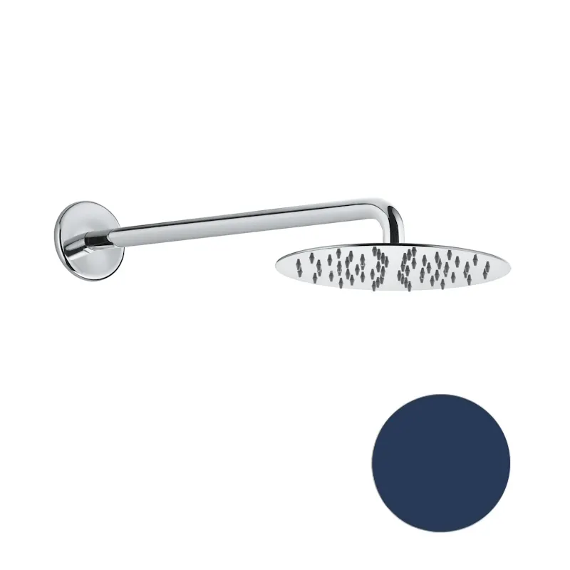 Товар: Верхний душ ультратонкий с кронштейном Fiore 30BL8630, полуночно-синий - фото 1 Верхний душ ультратонкий с кронштейном Fiore 30BL8630, полуночно-синий — фото 1, Верхние души