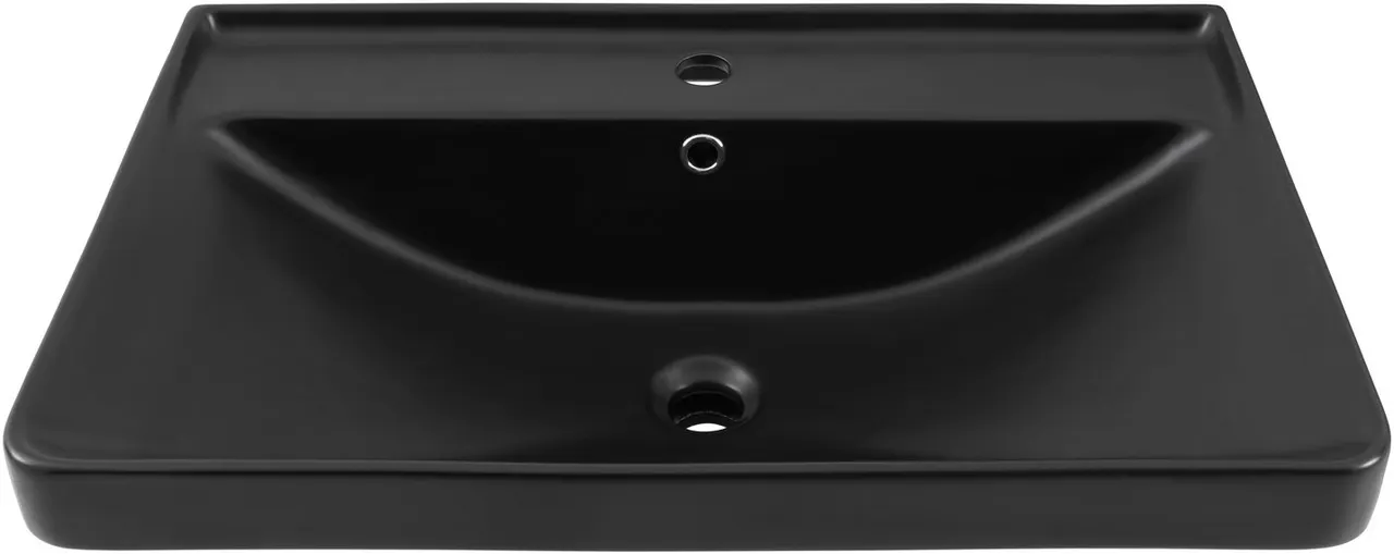 Раковина Aquanet Ирис 70 черная матовая 00329248 — фото 5, Раковины