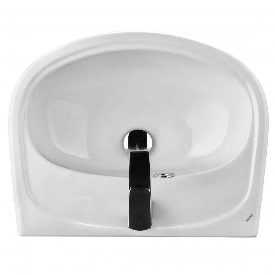 АНИМО Умывальник 40 см., хр.кольцо, крепление, САНТЕК 1WH110490 — фото 2, Раковины подвесные