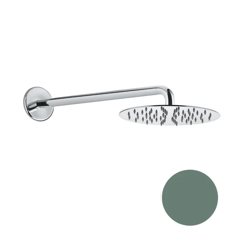 Товар: Верхний душ ультратонкий с кронштейном Fiore 30SM8630, изумрудный - фото 1 Верхний душ ультратонкий с кронштейном Fiore 30SM8630, изумрудный — фото 1, Верхние души