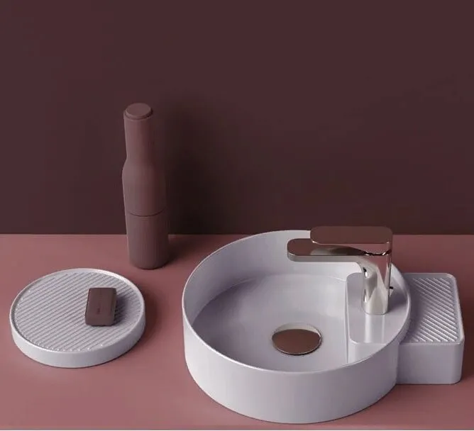 Мыльница Artceram Cartesio накладная цвет голубой CAC002 32 00 — фото 1, Мыльницы