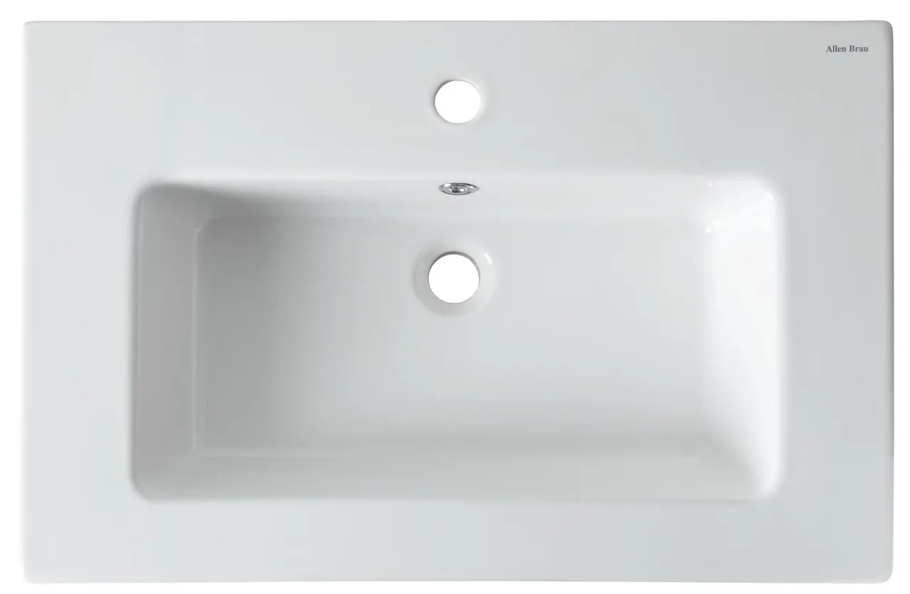 Раковина Allen Brau Fantasy 72 4.11011.20 белый глянец — фото 1, Раковины встраиваемые сверху