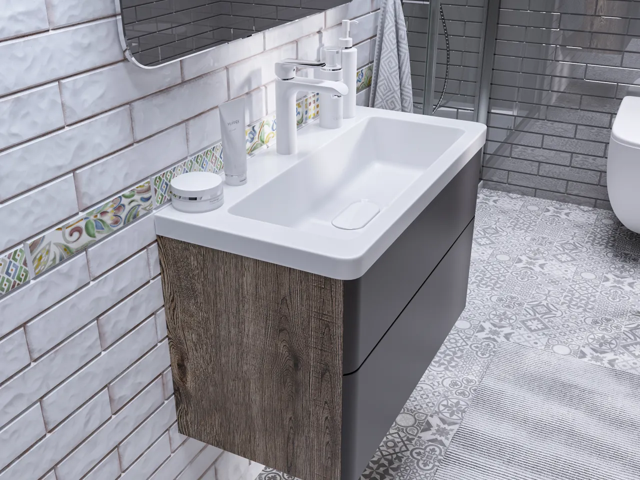 Раковина мебельная и на столешницу Modul Slim 70 4627173210911 — фото 8, Раковины накладные