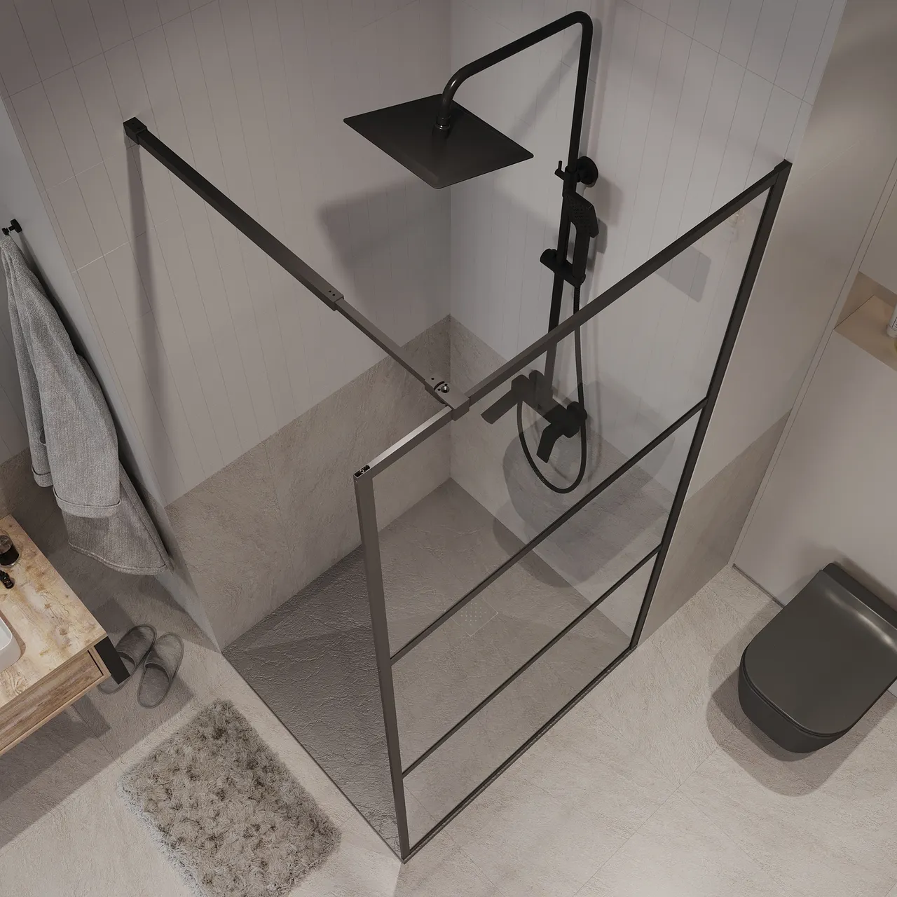 Товар: Душевая перегородка Niagara Nova NG-688-12BLACK (120х195) черный матовый,стекло прозрачное,1 место - фото 5 Душевая перегородка Niagara Nova NG-688-12BLACK (120х195) черный матовый,стекло прозрачное,1 место — фото 5, Душевые перегородки