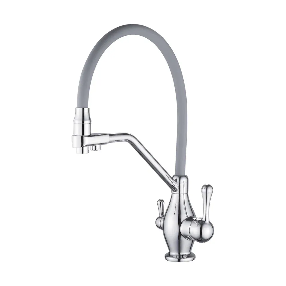 Смеситель для кухни Rose R858, хром — фото 1, Смесители для кухни