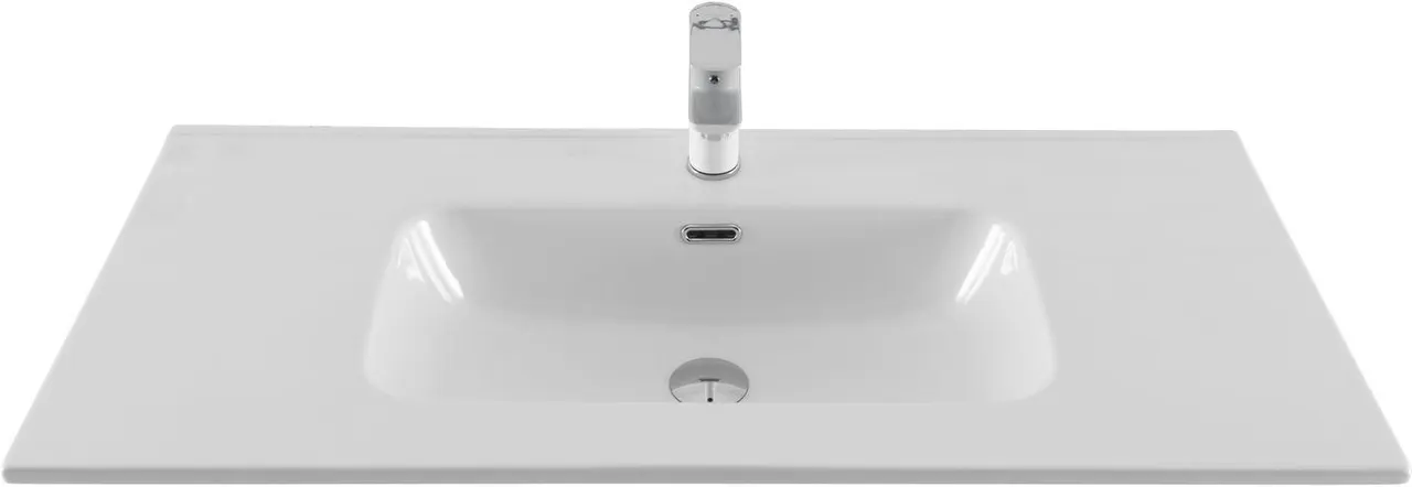 Раковина Aquanet Flat 100 белая 00254365 — фото 1, Раковины