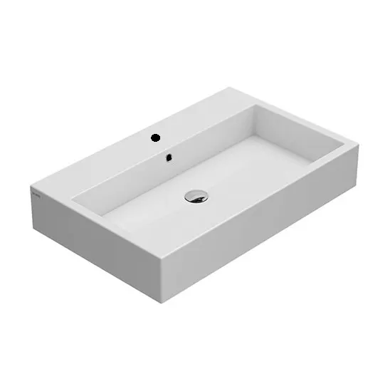 Товар: Раковина GLOBO STONE подвесная с одним отверстием цвет белый SCQ811BI - фото 1 Раковина GLOBO STONE подвесная с одним отверстием цвет белый SCQ811BI — фото 1, Раковины