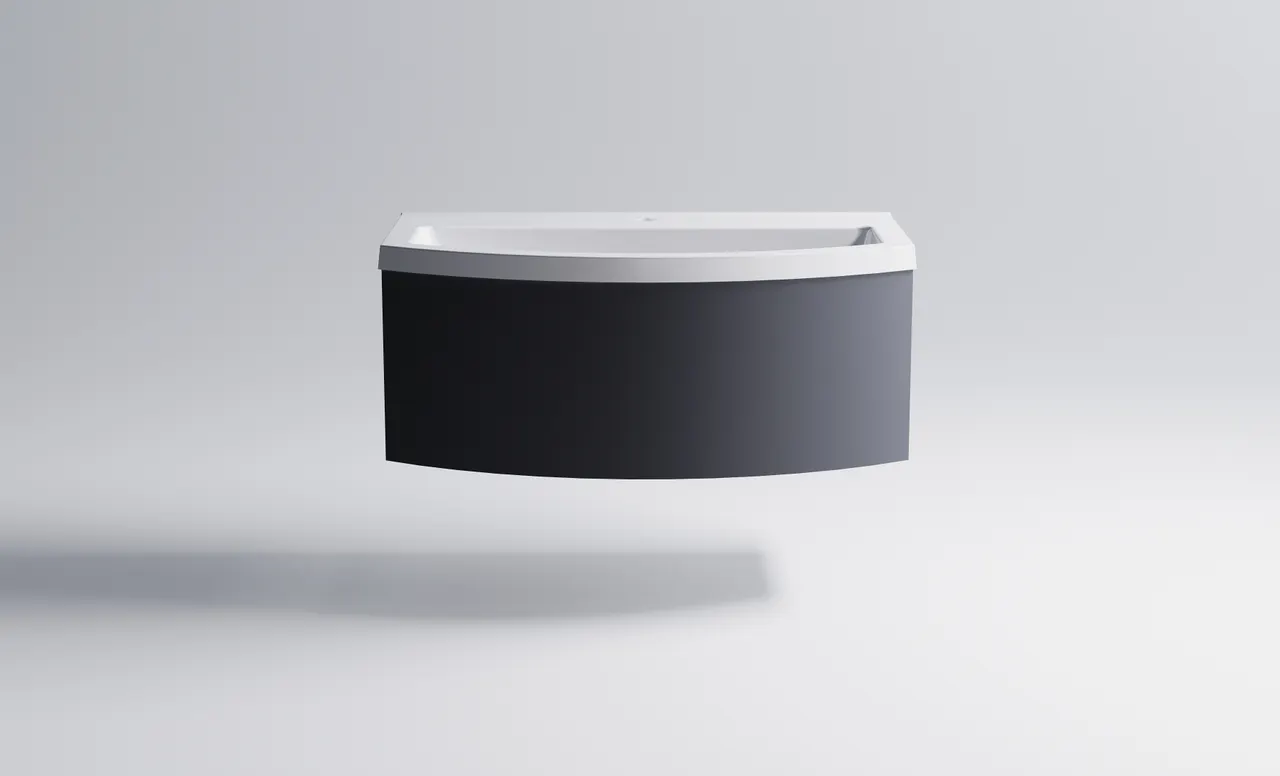 Товар: Нижний шкаф Венеция2.0 80 с 1 ящиком темно-серый (RAL7024 матовый) + Раковина "Венеция 80" 3100003ral7024+04010022 - фото 2 Нижний шкаф Венеция2.0 80 с 1 ящиком темно-серый (RAL7024 матовый) + Раковина "Венеция 80" 3100003ral7024+04010022 — фото 2, Тумбы с раковиной