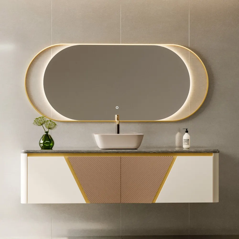 Раковина накладная ABBER Rechteck AC2200MBE светло-бежевая матовая — фото 3, Раковины накладные