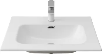 Товар: Раковина Aquanet Flat 60 белая матовая 00330429 - фото 6 Раковина Aquanet Flat 60 белая матовая 00330429 — фото 6, Раковины