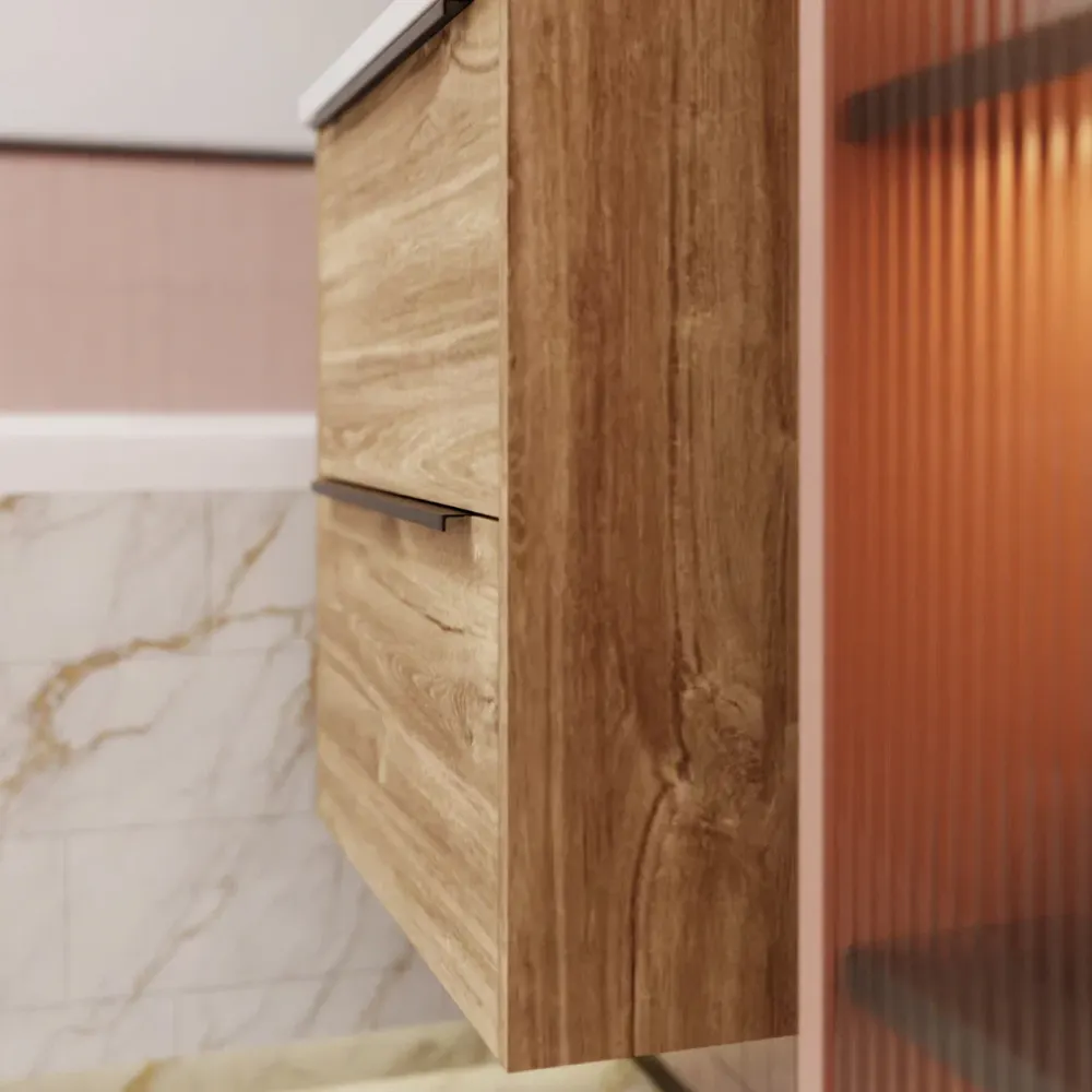 Товар: Тумба под раковину подвесная La Fenice Tesoro FNC-01-TES-DKK-60-2, коричневый - фото 5 Тумба под раковину подвесная La Fenice Tesoro FNC-01-TES-DKK-60-2, коричневый — фото 5, Тумбы под раковину