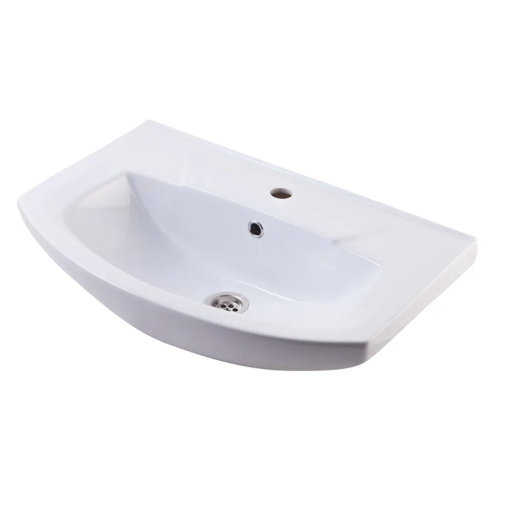 ЭЛЕГАНС 650 Умывальник на мебель с обрамлением (ЭЛЕГАНТ 650). ROSA Вн МуБ07 — фото 1, Раковины накладные