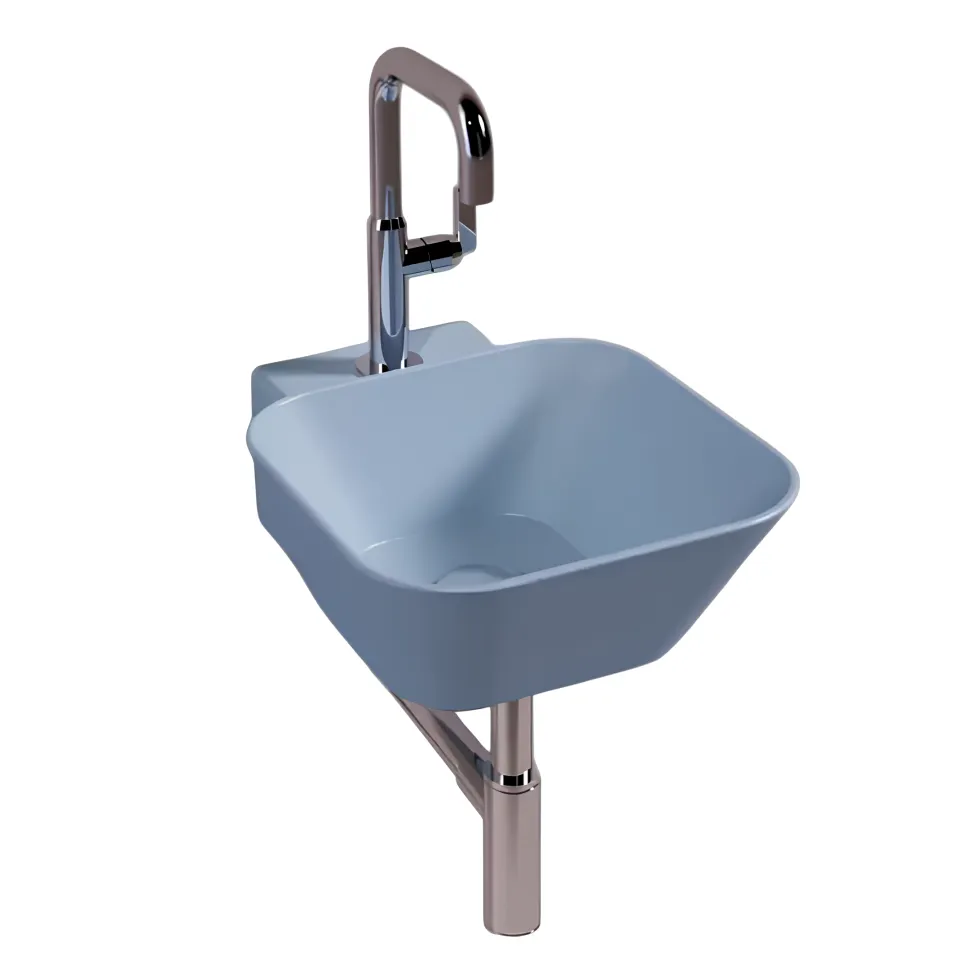 Товар: Раковина SIMAS WAVE с донным клапаном подвесная или накладная с одним отверстием цвет pervinca matt WA07 WA07.PM - фото 1 Раковина SIMAS WAVE с донным клапаном подвесная или накладная с одним отверстием цвет pervinca matt WA07 WA07.PM — фото 1, Раковины накладные