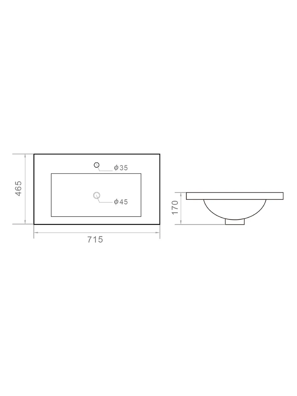 Товар: Orange B03-700W Раковина встраиваемая санфарфор, белая - фото 1 Orange B03-700W Раковина встраиваемая санфарфор, белая — фото 1, Раковины встраиваемые снизу
