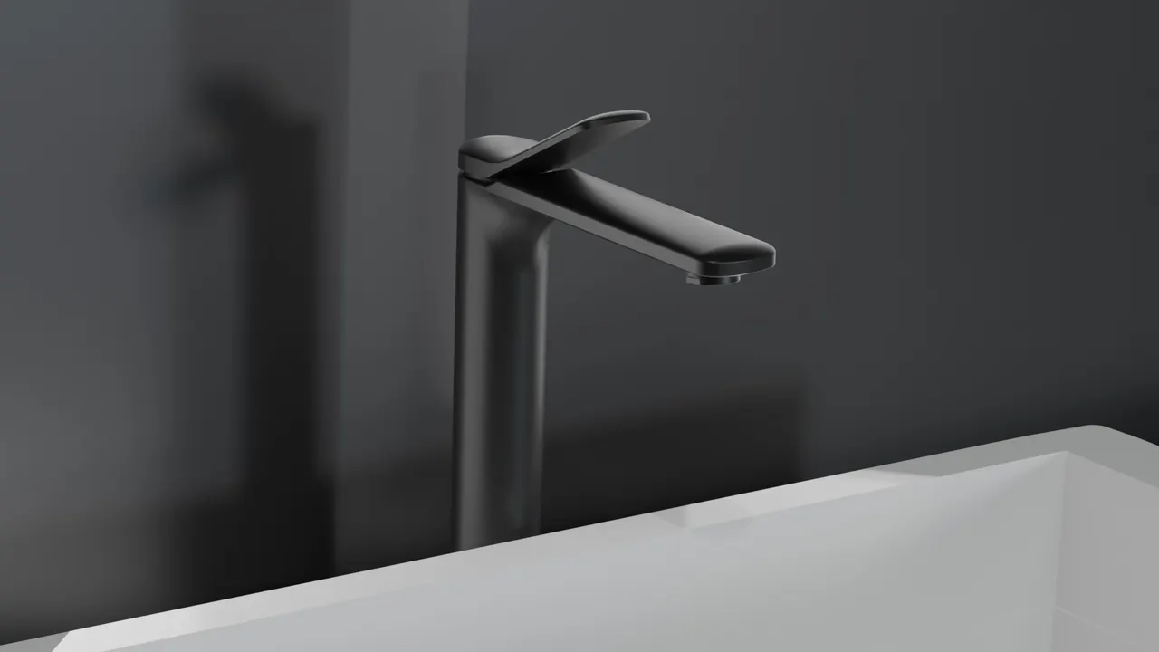 Смеситель BERNINA B XL для раковины, черный, высокий BOCH MANN BM9629 — фото 3, Смесители для раковины