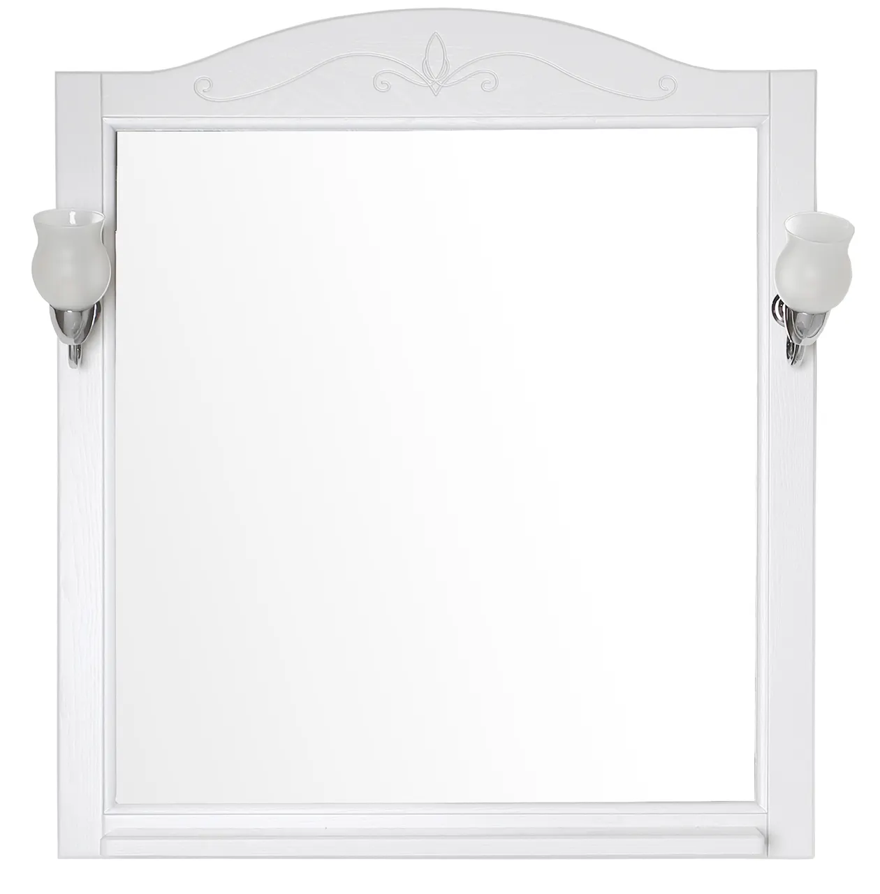 Комплект мебели для ванной Салерно 80 (Белый Патина Серебро) 969601 — фото 1, Готовые комплекты для ванной комнаты