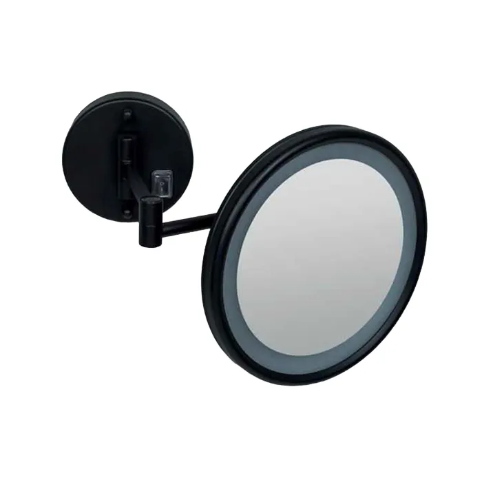 Товар: Косметическое зеркало COLOMBO DESIGN SPECCHI INGRANDITORI B9954.NE настенное с подсветкой увеличение 3 раза питание от сети цвет черный матовый - фото 1 Косметическое зеркало COLOMBO DESIGN SPECCHI INGRANDITORI B9954.NE настенное с подсветкой увеличение 3 раза питание от сети цвет черный матовый — фото 1, Зеркала в ванную комнату