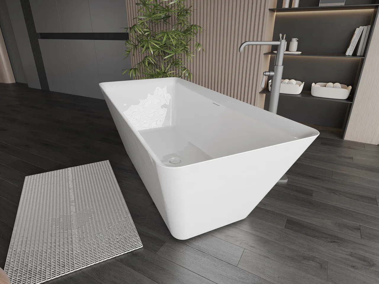 Товар: Ванна AQUAme акриловая отдельностоящая AQM3502GW - фото 6 Ванна AQUAme акриловая отдельностоящая AQM3502GW — фото 6, Акриловые ванны