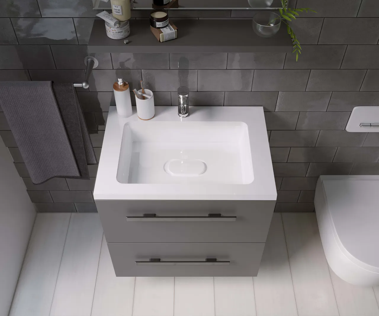 Товар: Раковина мебельная и на столешницу Modul 65 4627173210423 - фото 4 Раковина мебельная и на столешницу Modul 65 4627173210423 — фото 4, Раковины накладные