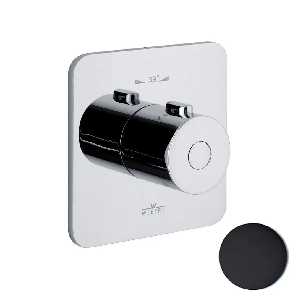 Товар: Смеситель для душа встраиваемый с термостатом Webert Living LV972101560, черный - фото 1 Смеситель для душа встраиваемый с термостатом Webert Living LV972101560, черный — фото 1, Смеситель для душа
