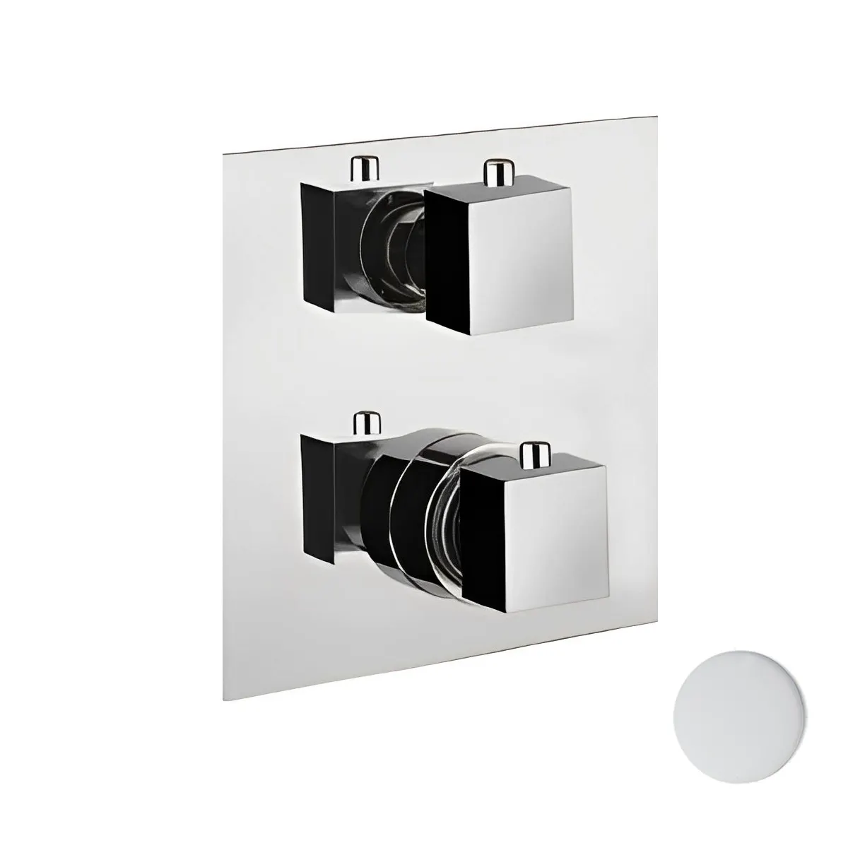 Смеситель для душа встраиваемый с термостатом Webert Pegaso PE970901740, белый — фото 1, Смеситель для душа