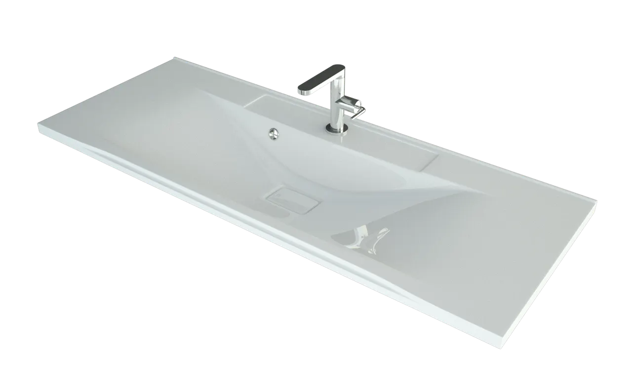 Раковина мебельная и на столешницу Milen 120 4627173210478 — фото 1, Раковины накладные