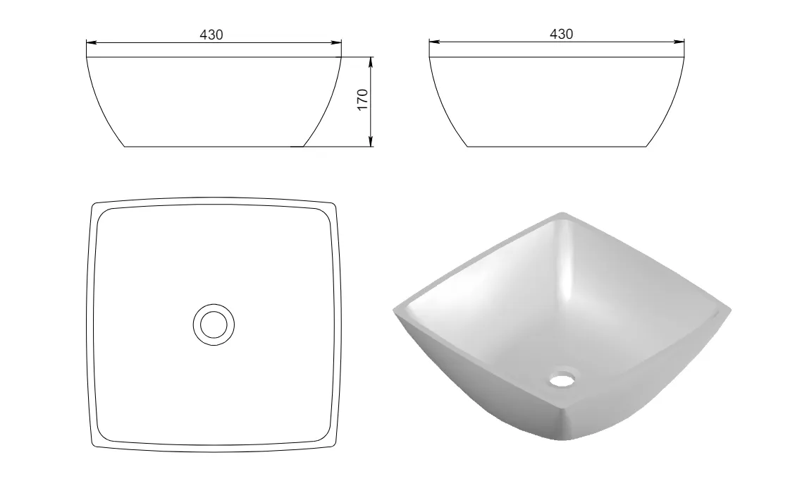 Товар: Раковина JUPITER Soft Rock Color 43 Х 43 RAL* 1.02.007.11.3 - фото 3 Раковина JUPITER Soft Rock Color 43 Х 43 RAL* 1.02.007.11.3 — фото 3, Раковины