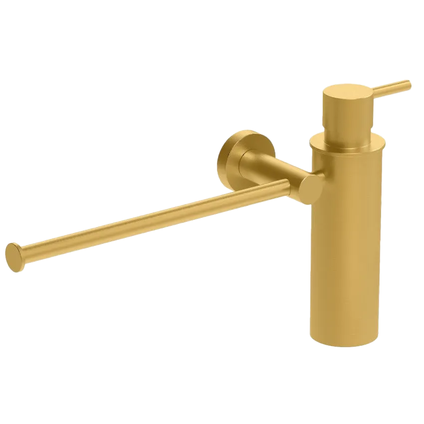 Полотенцедержатель с дозатором COLOMBO DESIGN PLUS W4975.OM настенный цвет золото матовое — фото 3, Дозаторы