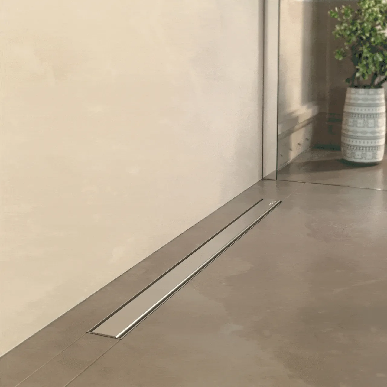 Желоб BERGES водосток В1 Keramik 500, золото глянец, S-сифон D50 H60 боковой 092116 — фото 10, Душевые лотки