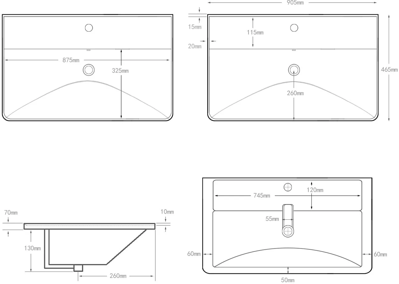 Товар: Раковина Aquanet Ирис 90 белая 00323883 - фото 12 Раковина Aquanet Ирис 90 белая 00323883 — фото 12, Раковины