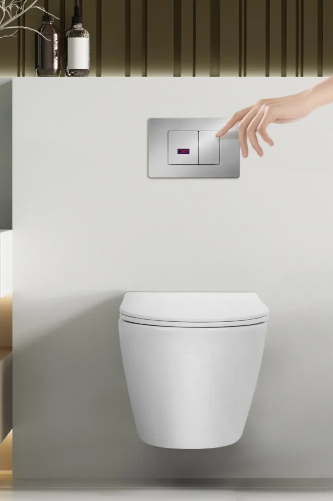 Товар: Кнопка смыва сенсорная ABBER AC0122S хром глянцевый - фото 2 Кнопка смыва сенсорная ABBER AC0122S хром глянцевый — фото 2, Кнопки смыва