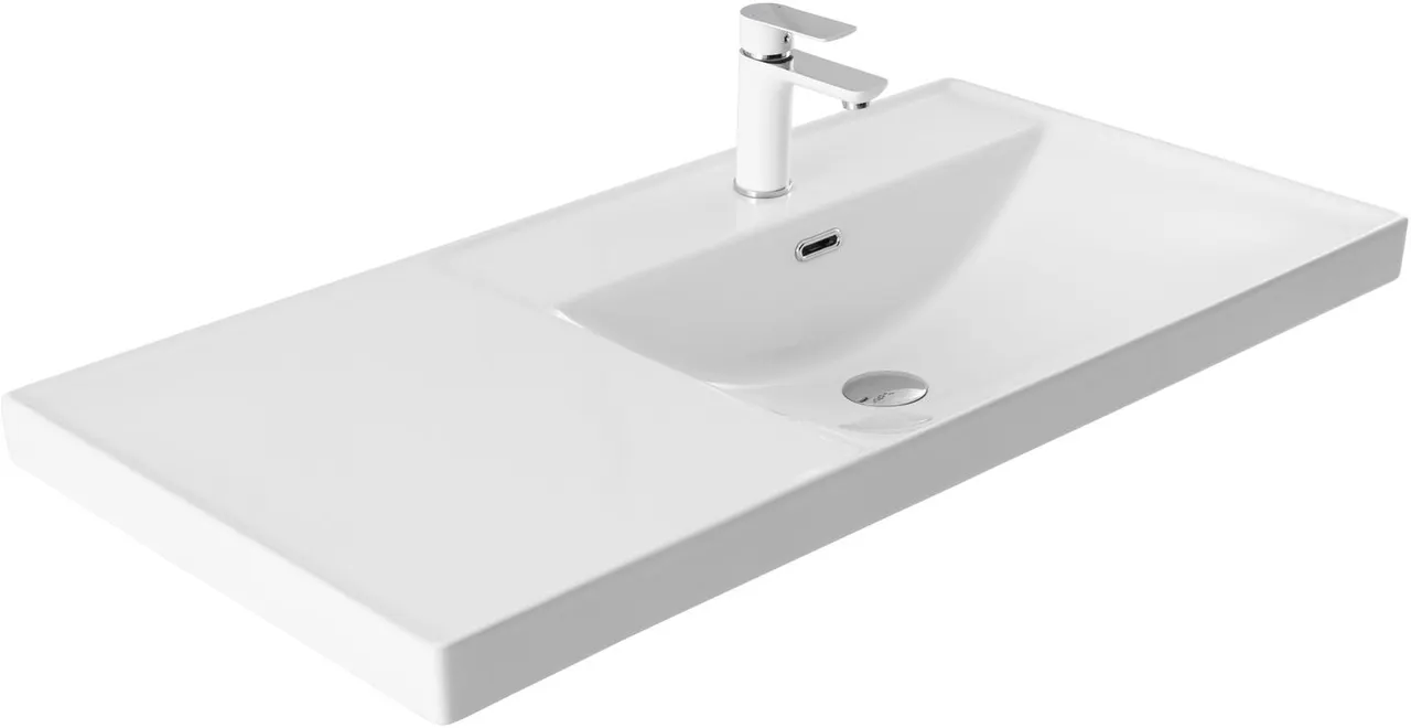 Раковина Aquanet Side 100 правая 00347437 — фото 3, Раковины