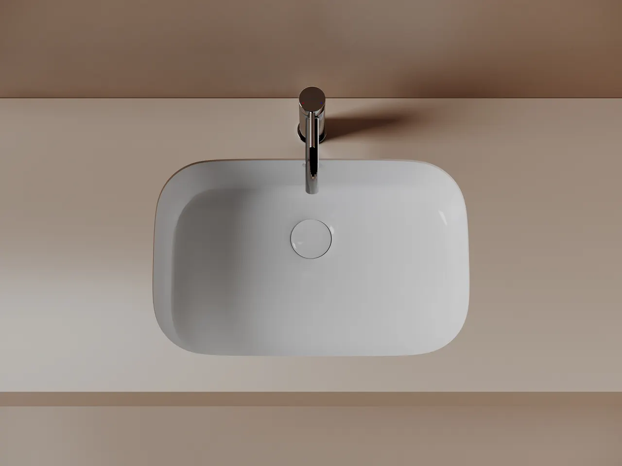 Раковина встраиваемая снизу Ceramicanova Era, c отверстием слива - перелива, 570x395x195 мм, белый, арт.CN15006 — фото 5, Раковины встраиваемые снизу