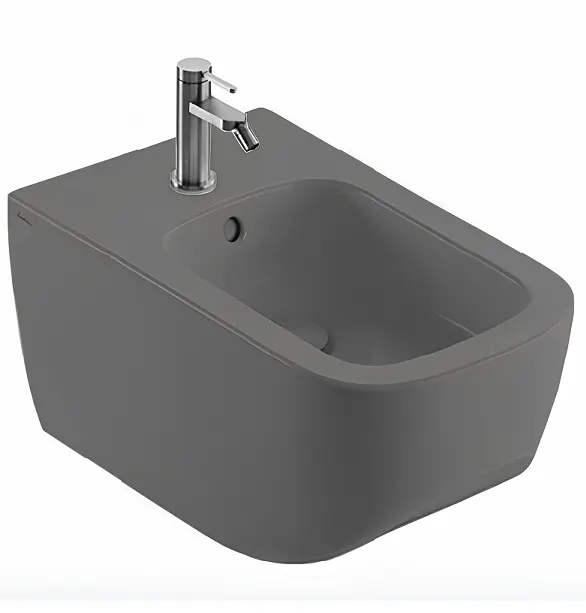 Биде HATRIA NEXT A0Y1F208 подвесное цвет антрацит — фото 1, Биде подвесные