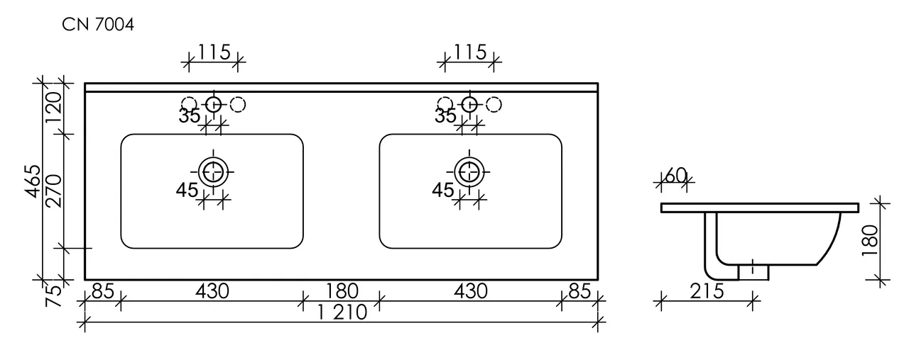 Товар: Умывальник накладной прямоугольный (цвет Черный Матовый) Element 1210*465*180мм CN7004MB - фото 4 Умывальник накладной прямоугольный (цвет Черный Матовый) Element 1210*465*180мм CN7004MB — фото 4, Мини-раковины