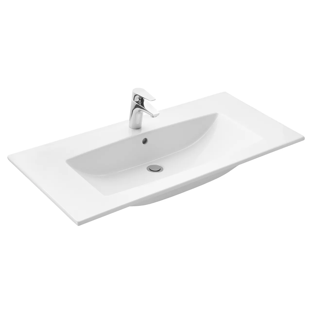 Товар: Раковина SANTEK Элина 100 мебельная белый (WH501627) - фото 8 Раковина SANTEK Элина 100 мебельная белый (WH501627) — фото 8, Раковины подвесные